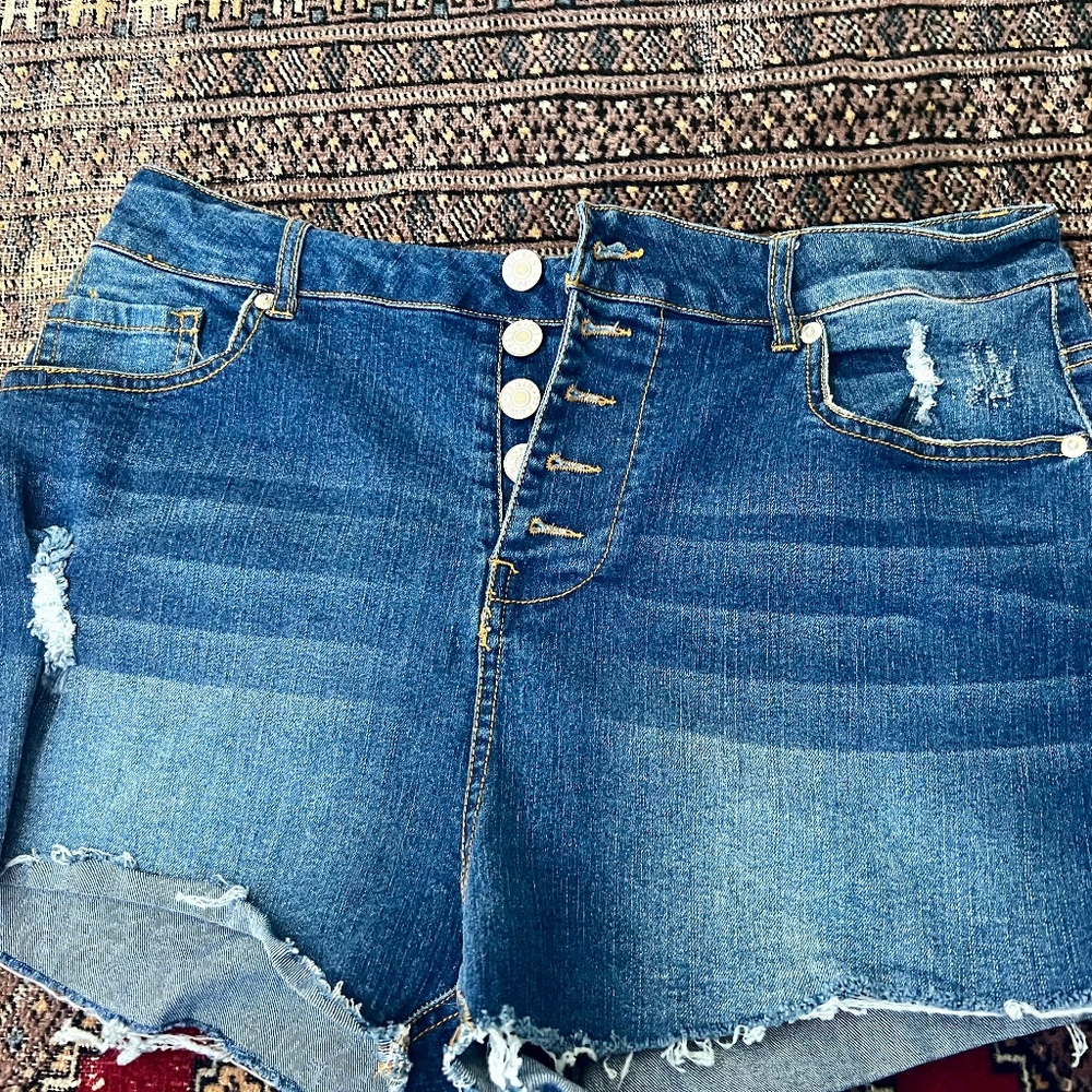 Denim shorts